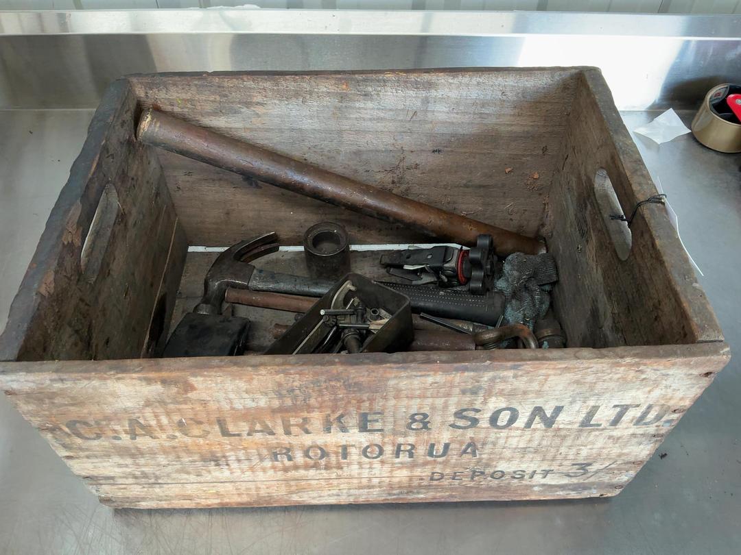 Photo '7' of Box of assorted hand punches or pins