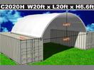 Thumbnail '1' of PVC Container Dome Shelter Kit  C2020H - 20FT w/ End Wall *NEW*