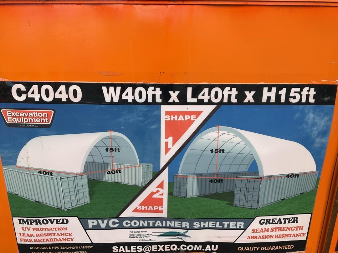 Photo '2' of PVC Container Dome Shelter Kit - 40x40FT - C4040 - No End Wall *NEW* Photo '2' of PVC Container Dome Shelter Kit - 40x40FT - C4040 - No End Wall *NEW*