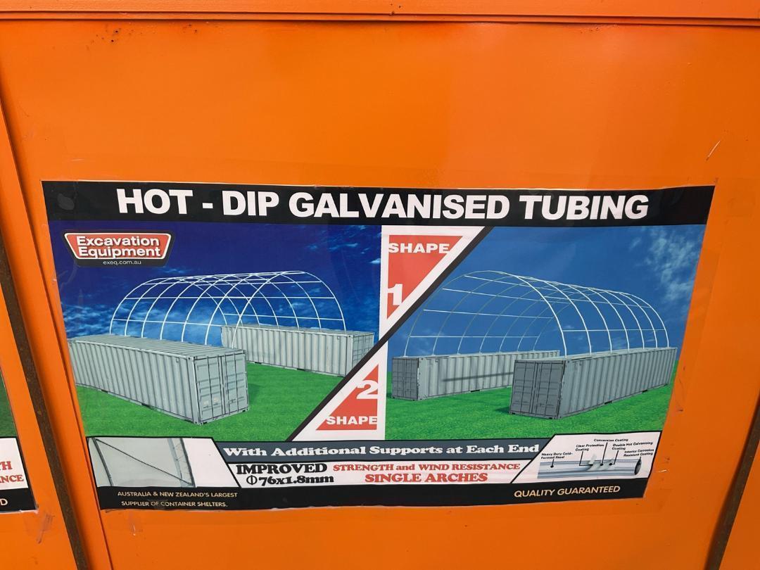 Photo '3' of PVC Container Dome Shelter Kit - 40x40FT - C4040 - No End Wall *NEW* Photo '3' of PVC Container Dome Shelter Kit - 40x40FT - C4040 - No End Wall *NEW*