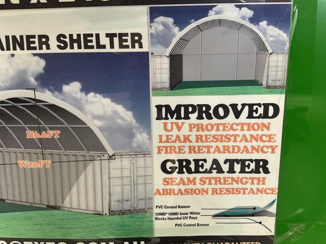 Photo '4' of PVC Container Dome Shelter Kit C2040H - 40FT w/ End Wall *NEW* Photo '4' of PVC Container Dome Shelter Kit C2040H - 40FT w/ End Wall *NEW*