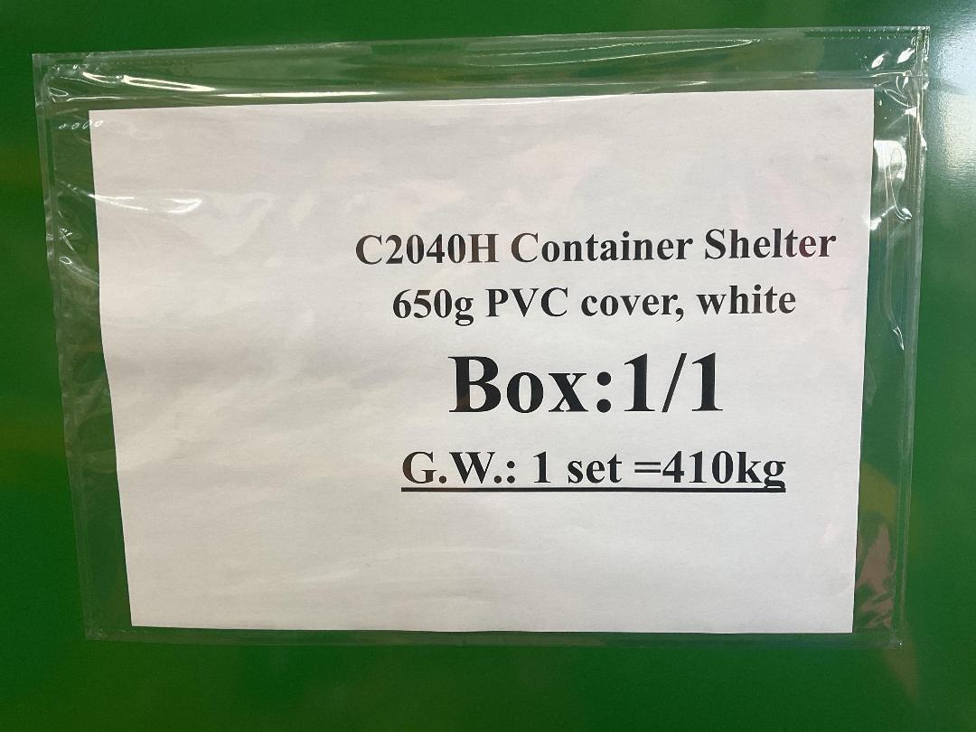 Photo '5' of PVC Container Dome Shelter Kit  C2040H - 40FT w/ End Wall *NEW*