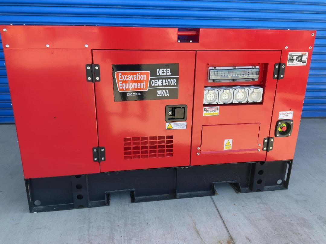 Photo '2' of Diesel Generator - 3 Phase - 25kVA - Model EXEQ25-3 *NEW*