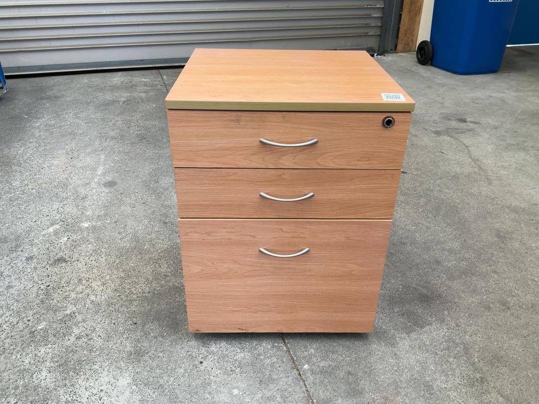 Photo '2' of Wooden Look 3 Drawer Cabinet