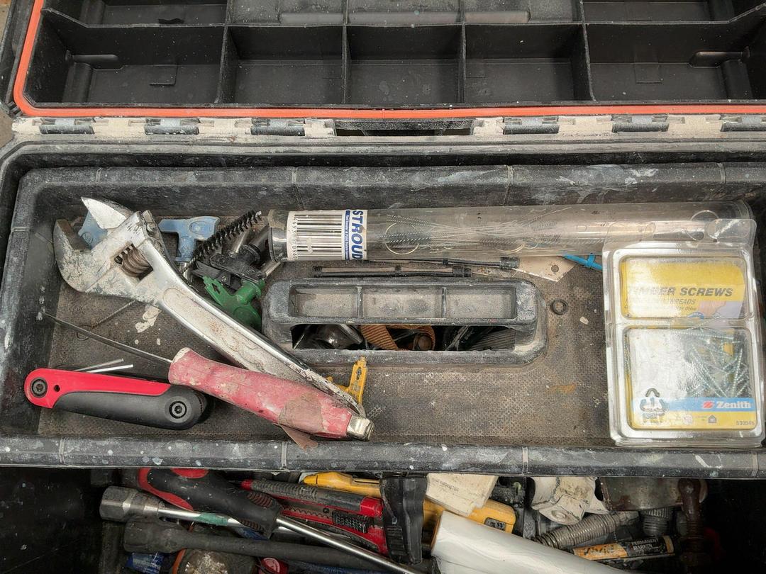 Photo '2' of Tool Box with Assorted Tools Photo '2' of Tool Box with Assorted Tools