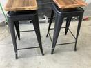 Thumbnail '12' of 2x Wooden-Like Barstools with Metal-Like Legs