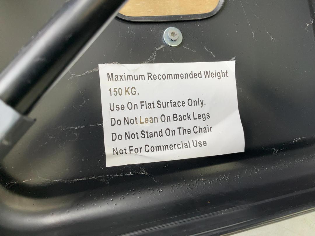 Photo '2' of 2x Wooden-Like Barstools with Metal-Like Legs