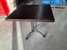 Thumbnail '1' of Wooden-Like Cafe Table with Metal-Like Legs