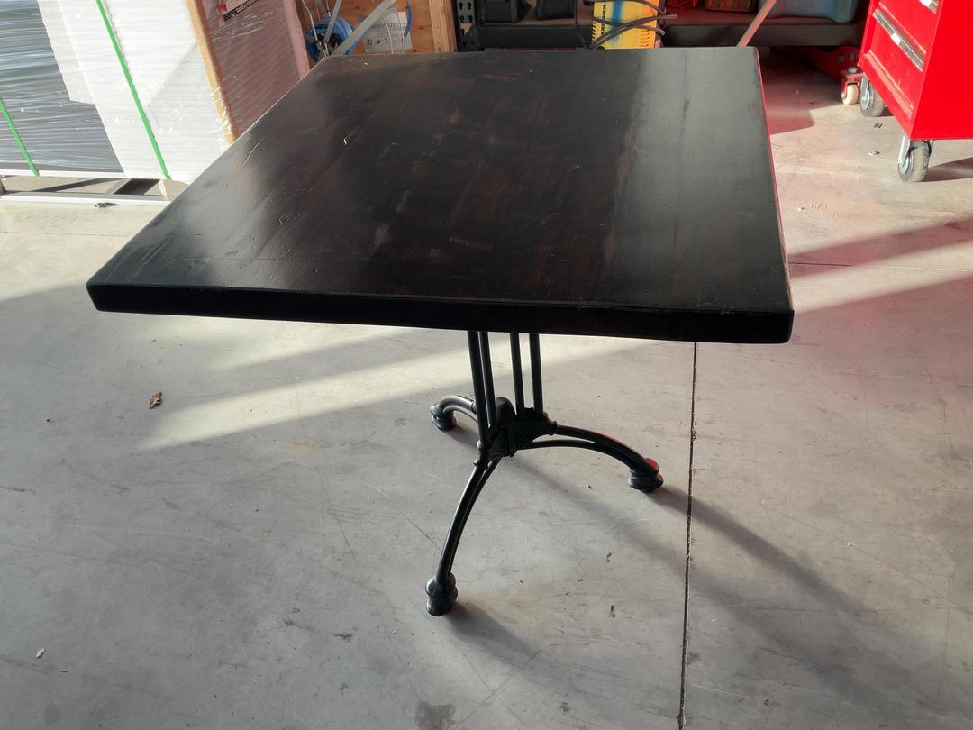 Photo '15' of Wooden-Like Cafe Table with Metal-Like Legs