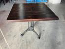 Thumbnail '1' of Wooden-Like Cafe Table with Metal-Like Legs