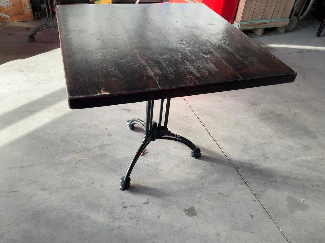 Photo '14' of Wooden-Like Cafe Table with Metal-Like Legs