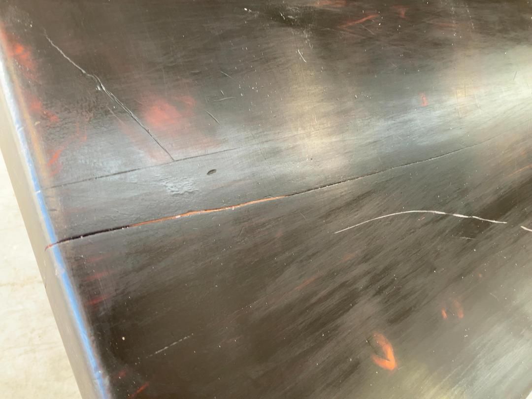 Photo '8' of Wooden-Like Cafe Table with Metal-Like Legs