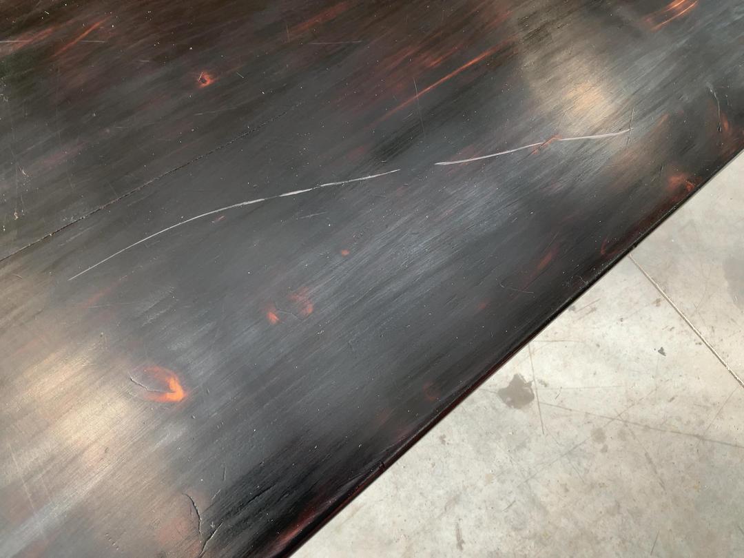 Photo '9' of Wooden-Like Cafe Table with Metal-Like Legs