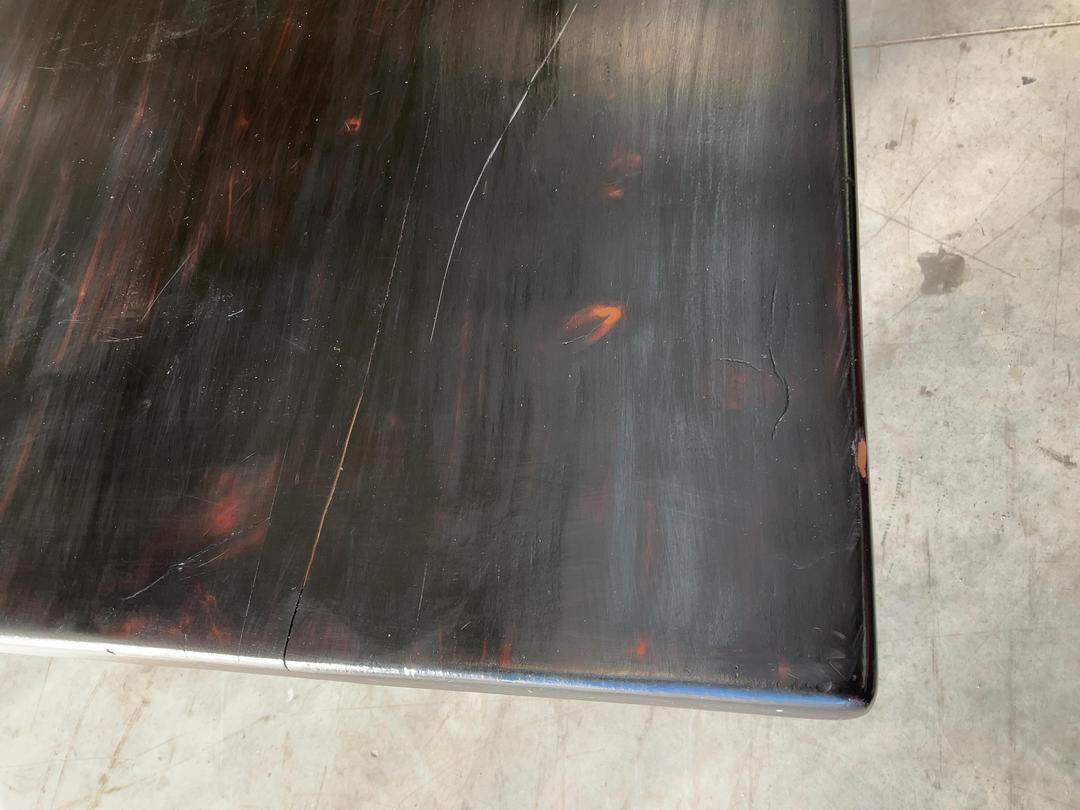 Photo '10' of Wooden-Like Cafe Table with Metal-Like Legs