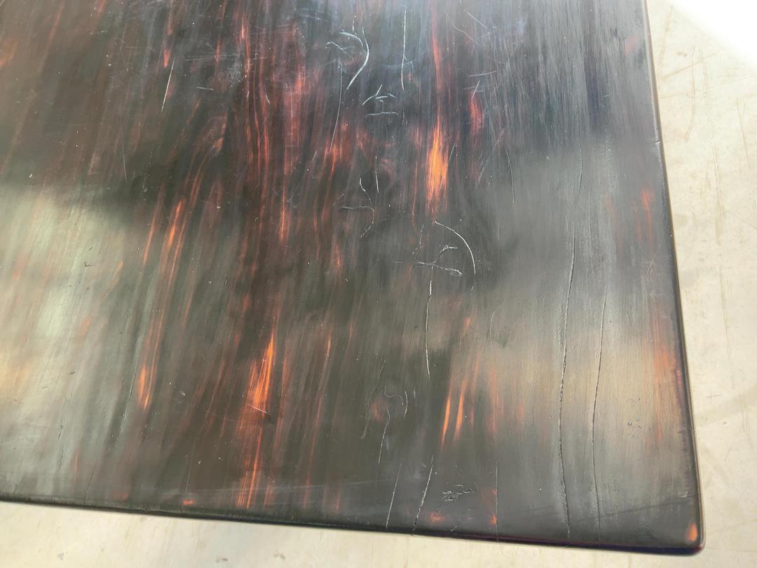 Photo '12' of Wooden-Like Cafe Table with Metal-Like Legs