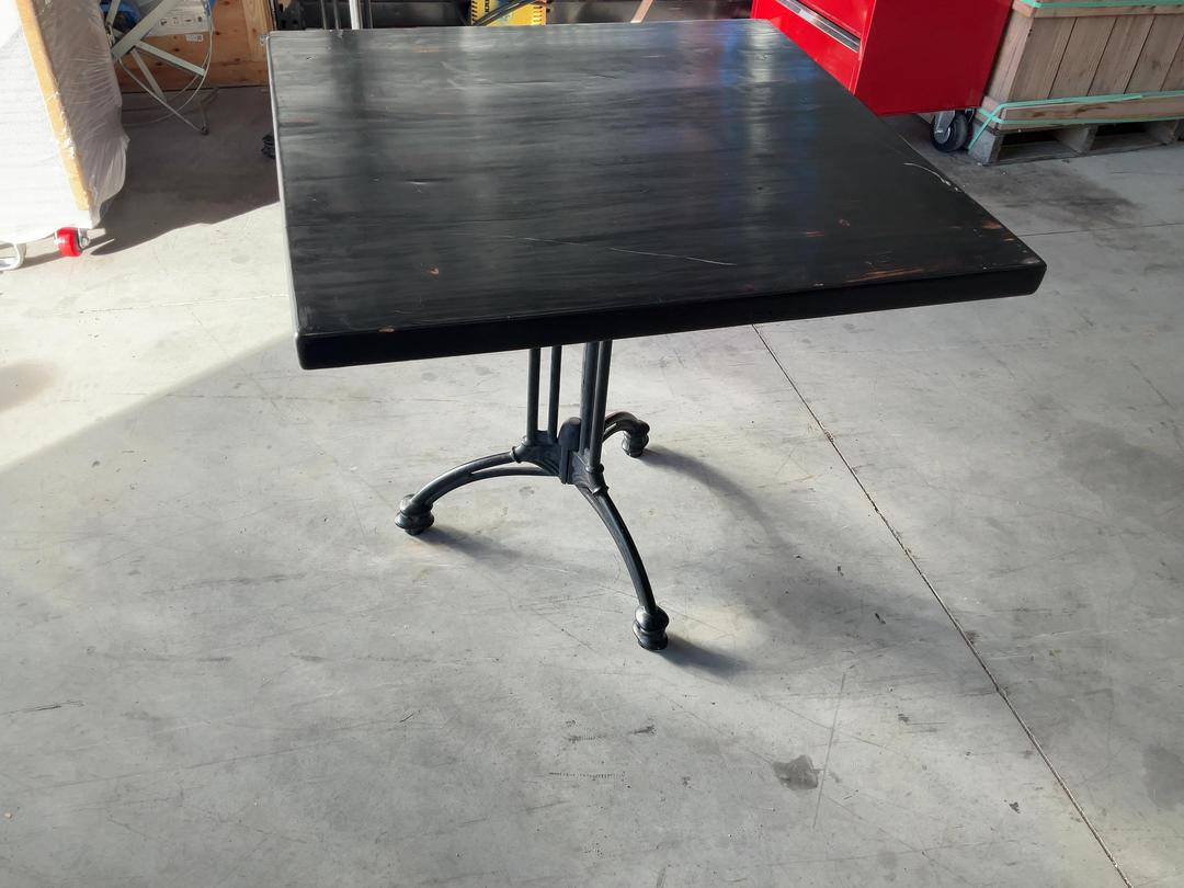 Photo '15' of Wooden-Like Cafe Table with Metal-Like Legs