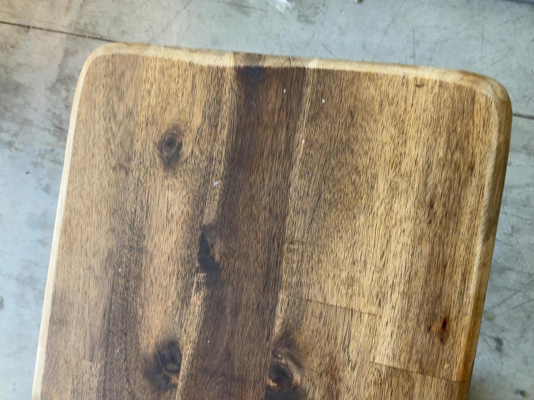 Photo '6' of 3x Wooden-Like Barstools with Metal-Like Legs