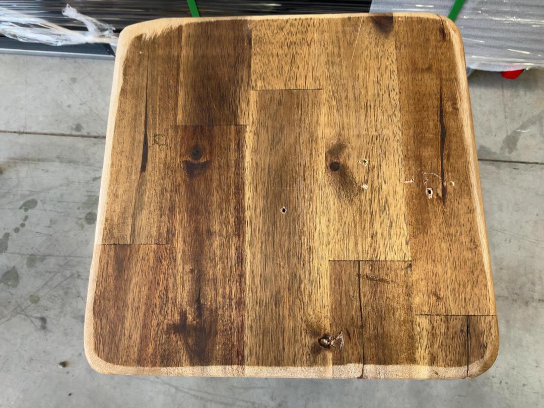 Photo '9' of 3x Wooden-Like Barstools with Metal-Like Legs