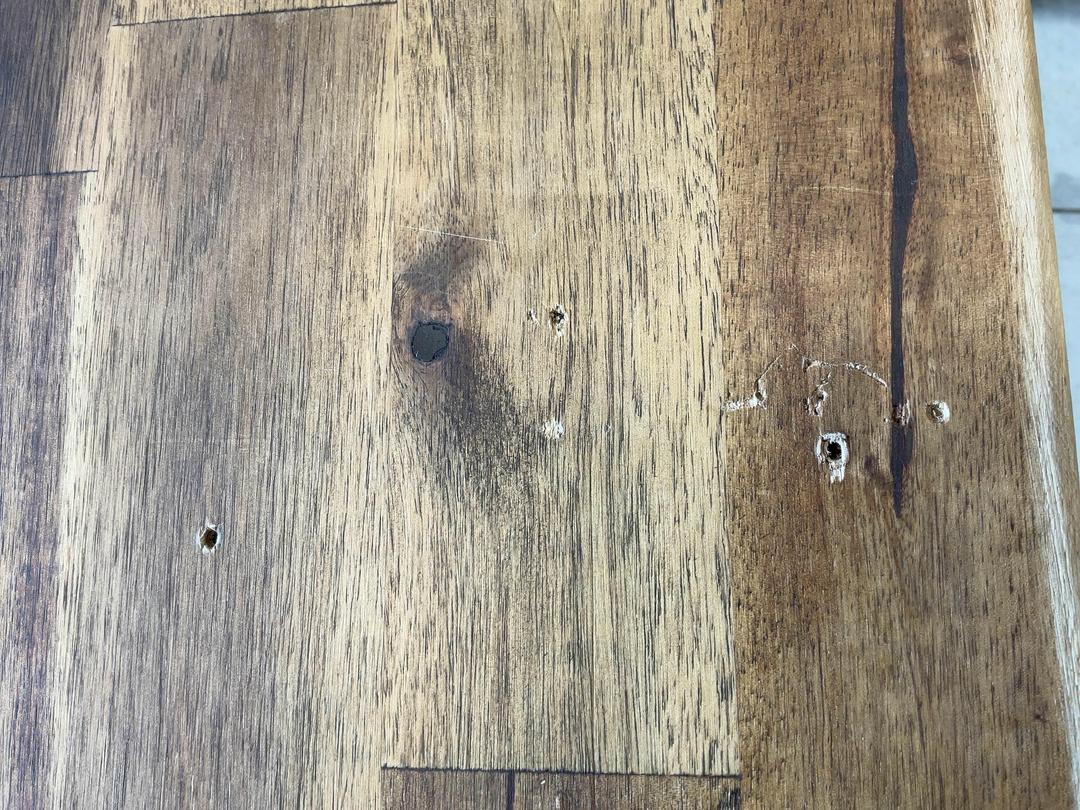 Photo '11' of 3x Wooden-Like Barstools with Metal-Like Legs