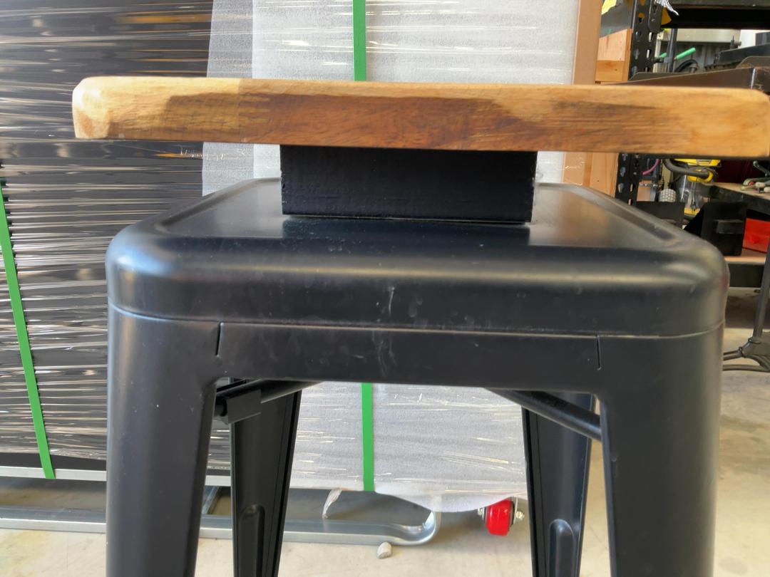 Photo '20' of 3x Wooden-Like Barstools with Metal-Like Legs