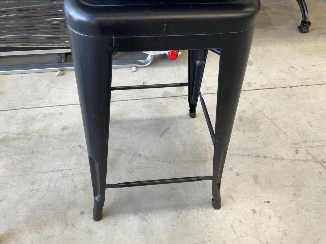 Photo '21' of 3x Wooden-Like Barstools with Metal-Like Legs