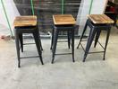 Thumbnail '22' of 3x Wooden-Like Barstools with Metal-Like Legs