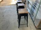 Thumbnail '24' of 3x Wooden-Like Barstools with Metal-Like Legs