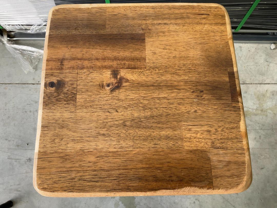 Photo '10' of 3x Wooden-Like Barstools with Metal-Like Legs