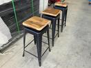 Thumbnail '15' of 3x Wooden-Like Barstools with Metal-Like Legs