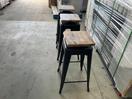Thumbnail '16' of 3x Wooden-Like Barstools with Metal-Like Legs