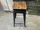 Thumbnail '3' of 2x Wooden-Like Barstools with Metal-Like Legs