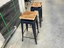 Thumbnail '13' of 2x Wooden-Like Barstools with Metal-Like Legs