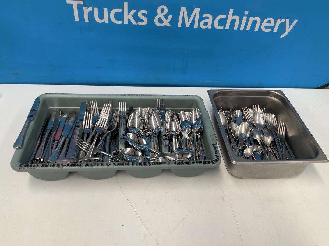 Photo '2' of Bulk Lot of Cutlery - Knives, Forks, Spoons and Teaspoons