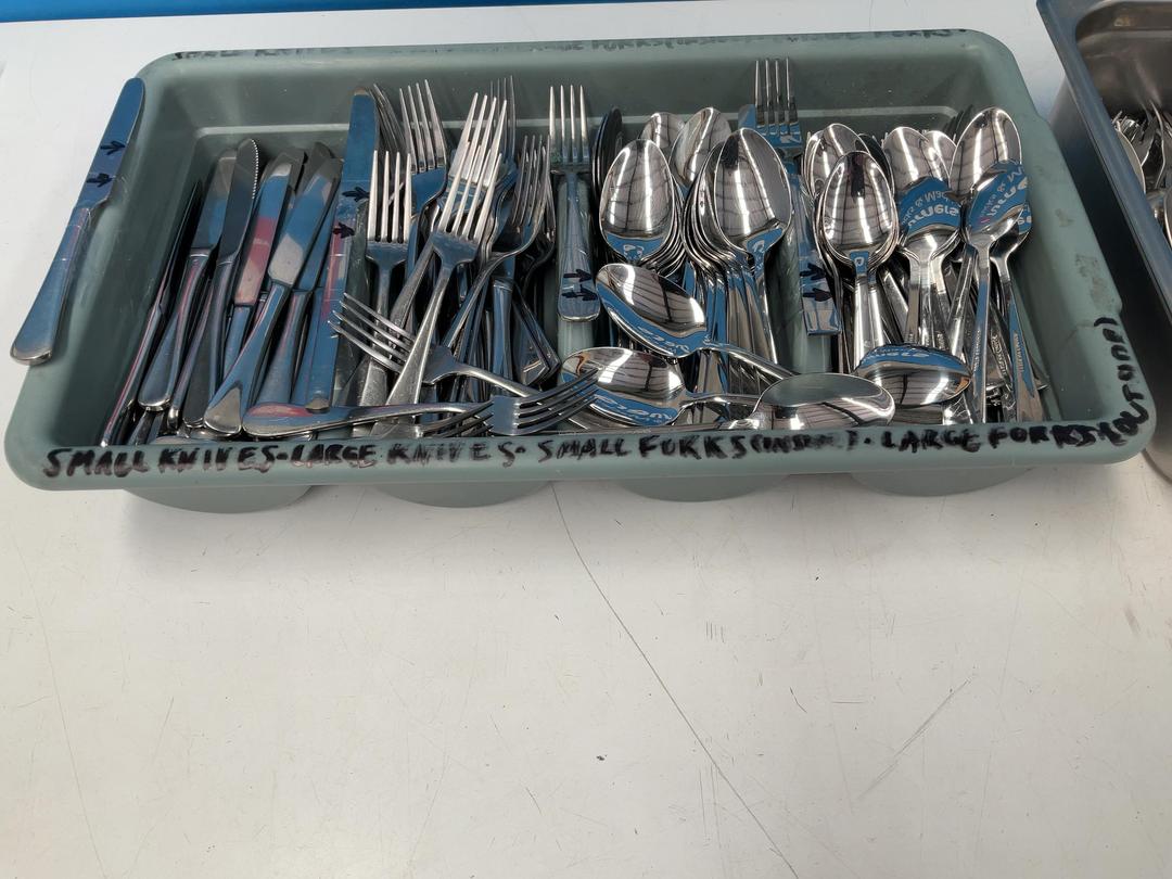 Photo '3' of Bulk Lot of Cutlery - Knives, Forks, Spoons and Teaspoons