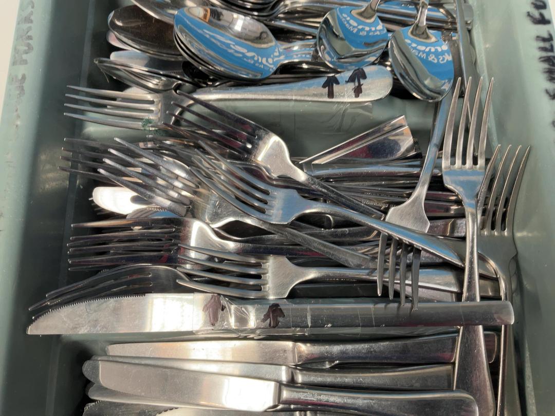 Photo '5' of Bulk Lot of Cutlery - Knives, Forks, Spoons and Teaspoons