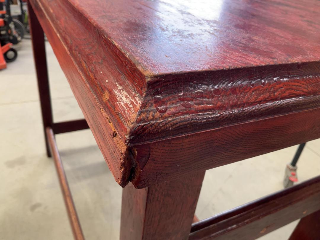 Photo '5' of Redish Brown Coloured Wooden-Like Bar Leaner or Similar