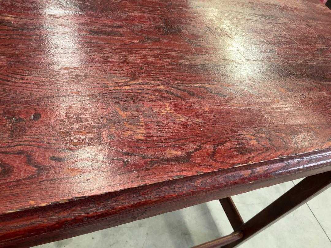 Photo '8' of Redish Brown Coloured Wooden-Like Bar Leaner or Similar