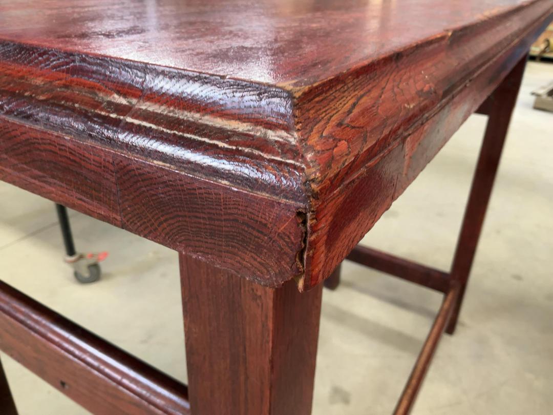 Photo '10' of Redish Brown Coloured Wooden-Like Bar Leaner or Similar