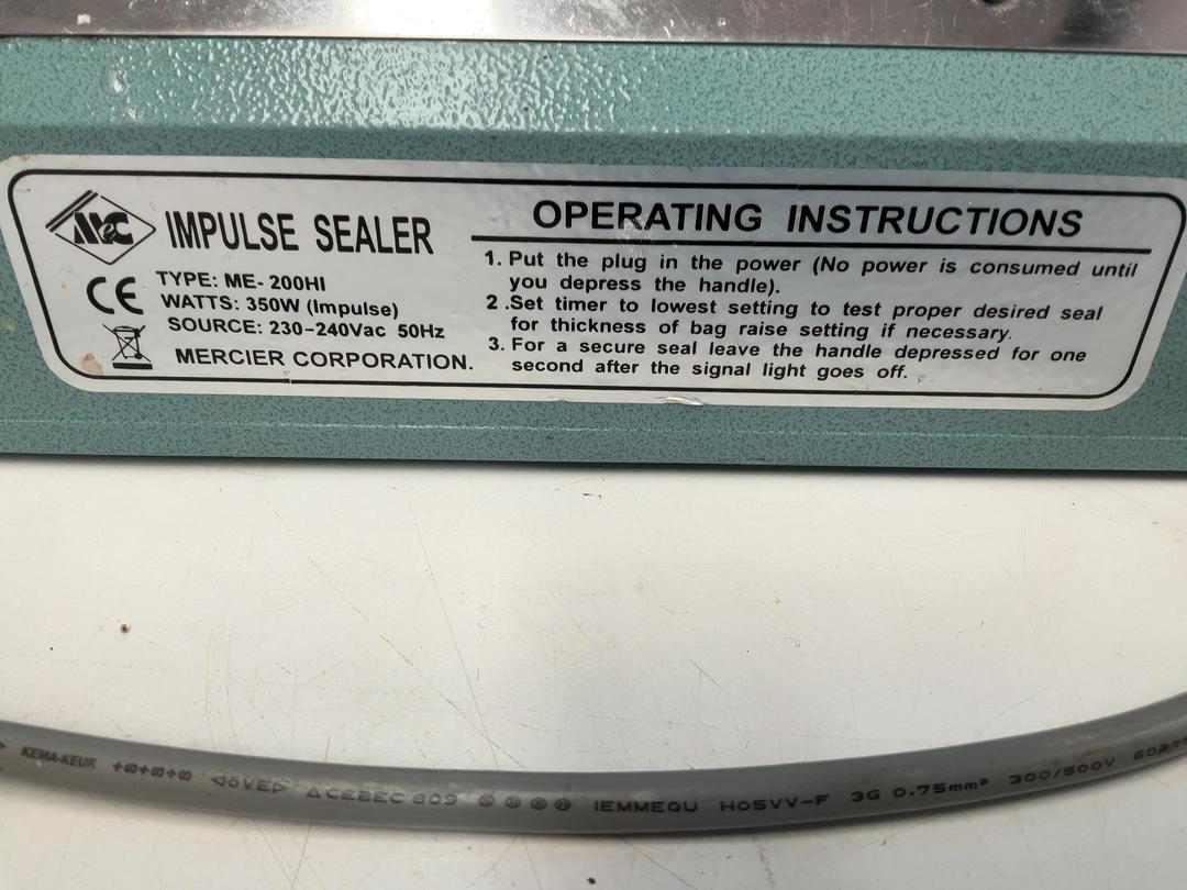 Photo '2' of Impulse Sealer - Type ME- 200HI