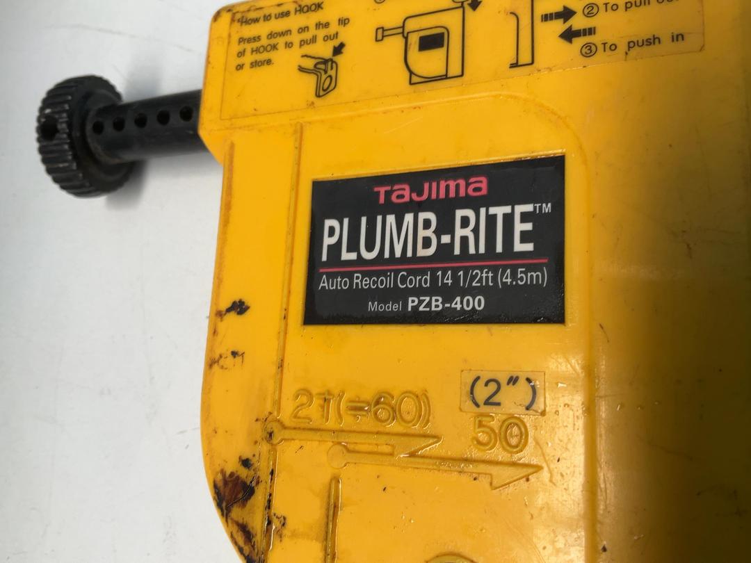 Photo '2' of Tajima Plumb-Rite Auto Recoil Cord 14 1/2ft (4.5m) - Model PZB-400 Photo '2' of Tajima Plumb-Rite Auto Recoil Cord 14 1/2ft (4.5m) - Model PZB-400