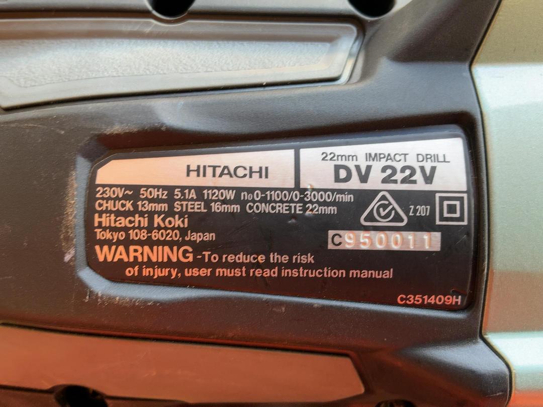Photo '2' of Hitachi DV22V Impact Drill