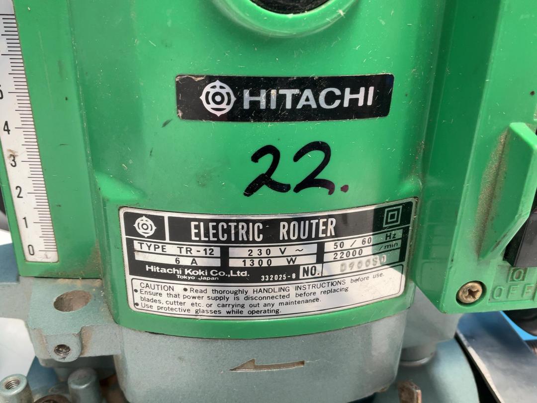 Photo '2' of Hitachi Electric Router - Type TR-12