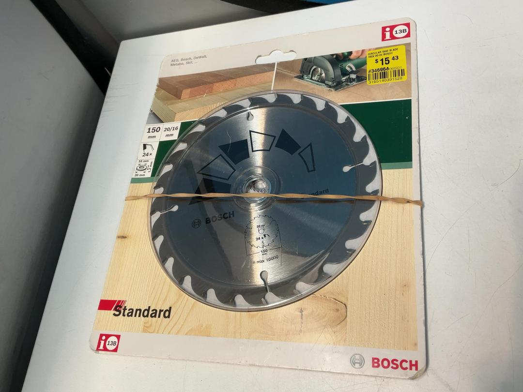 Photo '2' of 2x Bosch Circular Saw Blades - 150mm x 20-24 Photo '2' of 2x Bosch Circular Saw Blades - 150mm x 20-24