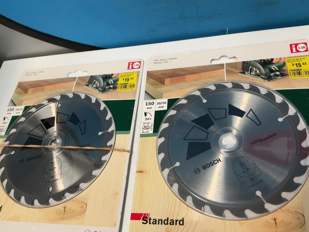 Photo '6' of 2x Bosch Circular Saw Blades - 150mm x 20-24 Photo '6' of 2x Bosch Circular Saw Blades - 150mm x 20-24