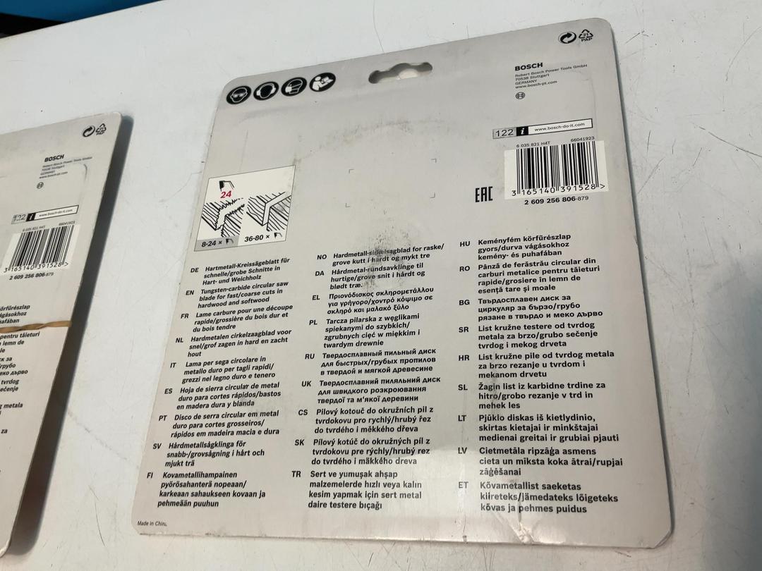 Photo '9' of 2x Bosch Circular Saw Blades - 150mm x 20-24 Photo '9' of 2x Bosch Circular Saw Blades - 150mm x 20-24