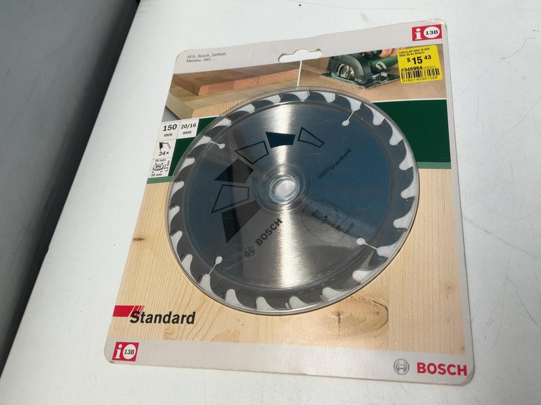 Photo '8' of 2x Bosch Circular Saw Blades - 150mm x 20-24 Photo '8' of 2x Bosch Circular Saw Blades - 150mm x 20-24