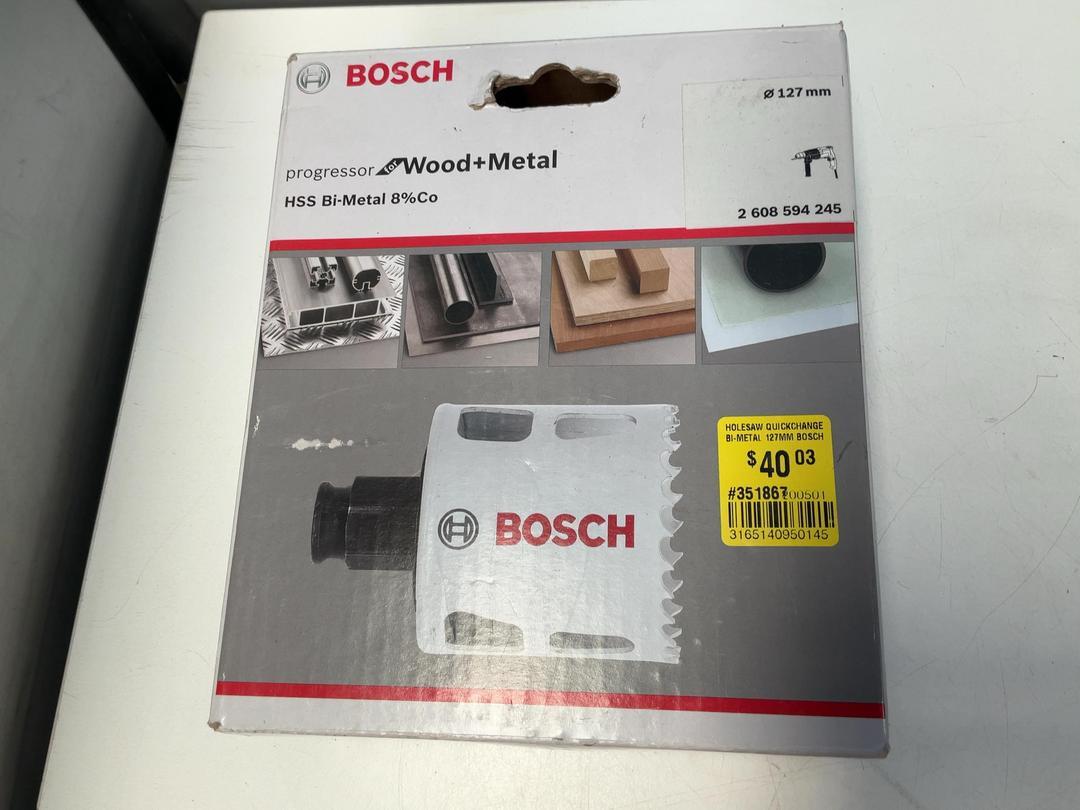Photo '2' of Bosch Holesaw Quickchange Bi-Metal - 127mm Photo '2' of Bosch Holesaw Quickchange Bi-Metal - 127mm
