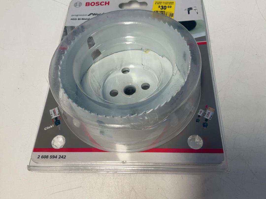 Photo '4' of Bosch Holesaw Quickchange Bi-Metal - 111mm Photo '4' of Bosch Holesaw Quickchange Bi-Metal - 111mm