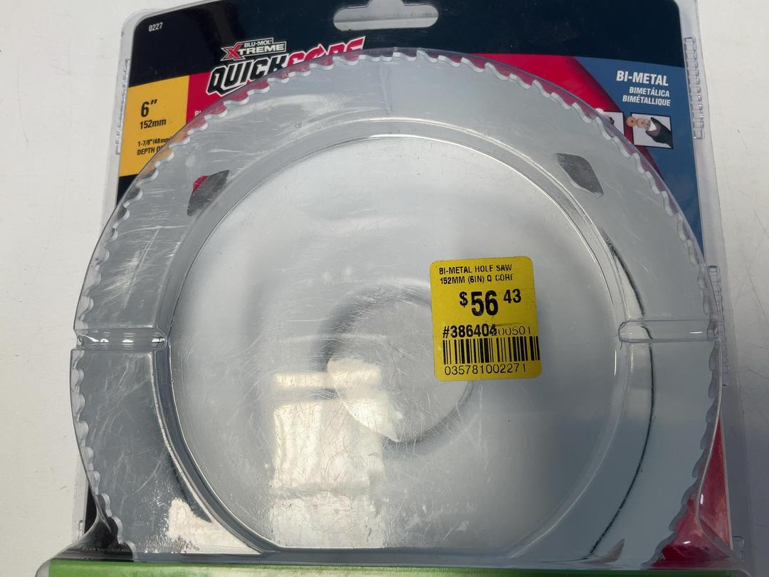 Photo '4' of Blu-Mol Xtreme QuickCore Bi-Metal Holesaw - 152mm Photo '4' of Blu-Mol Xtreme QuickCore Bi-Metal Holesaw - 152mm
