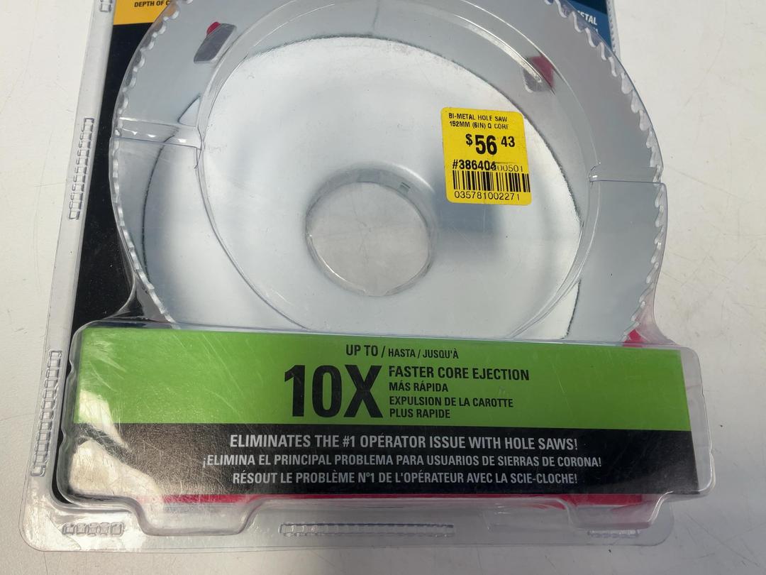 Photo '5' of Blu-Mol Xtreme QuickCore Bi-Metal Holesaw - 152mm Photo '5' of Blu-Mol Xtreme QuickCore Bi-Metal Holesaw - 152mm